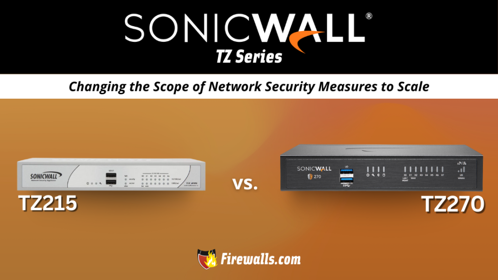 SonicWall TZ215 vs TZ270 Changing the Scope of Network Security Measures to Scale