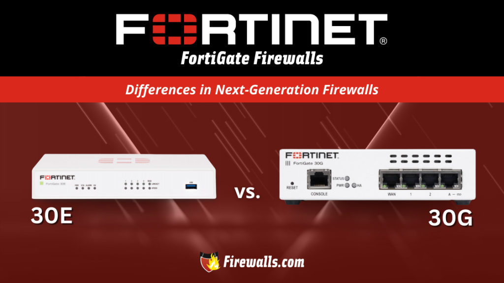 FortiGate 30E vs 30G Differences in Next-Generation Firewalls