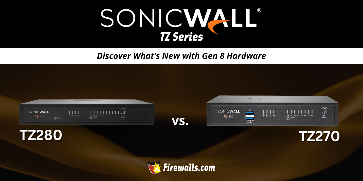 SonicWall TZ 280 vs TZ 270: Discover What’s New with Gen 8 Hardware