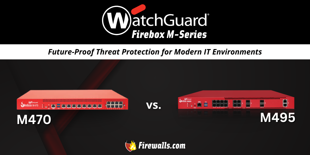 WatchGuard Firebox M470 vs M495: Future-Proof Threat Protection for Modern IT Environments