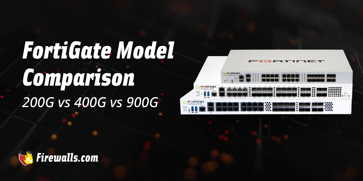 FortiGate Model Comparison: 200G vs 400G vs 900G