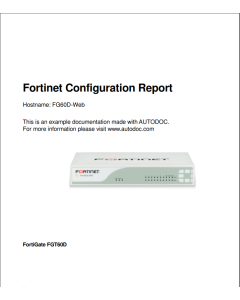 AutoDoc for Fortinet - 50 Firewalls