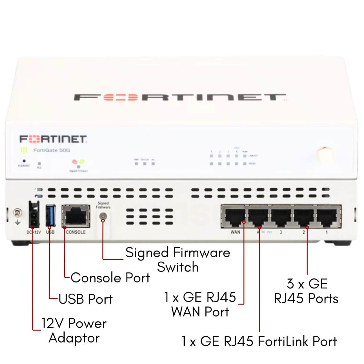 FG50GSFP, Fortinet FortiGate 50G-SFP Hardware Only, FortiGate 50G SFP, FG 50G SFP hardware