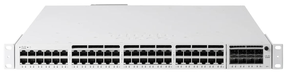 Cisco Meraki MS390 48 Port 12MGIG, 36M2.5G L3 Upoe Switch