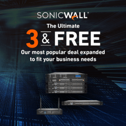 SonicWall 3 & Free Promotion